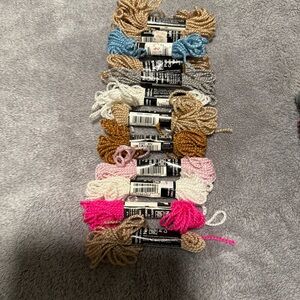 Needloft Plastic Canvas Yarn, vibrant assortment in various colors (12)